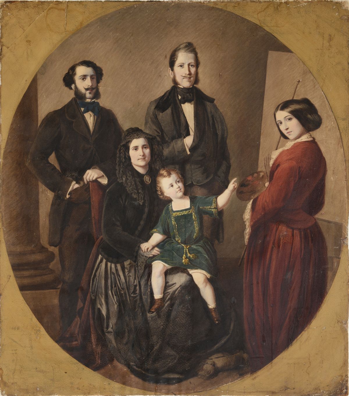 3. GAGGIOTTI RICHARDS Emma La Famiglia Gaggiotti Richards 1853 ca