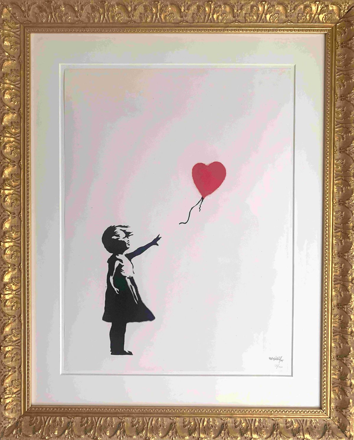 4.Girl with Baloon 2004 Screen print on paper