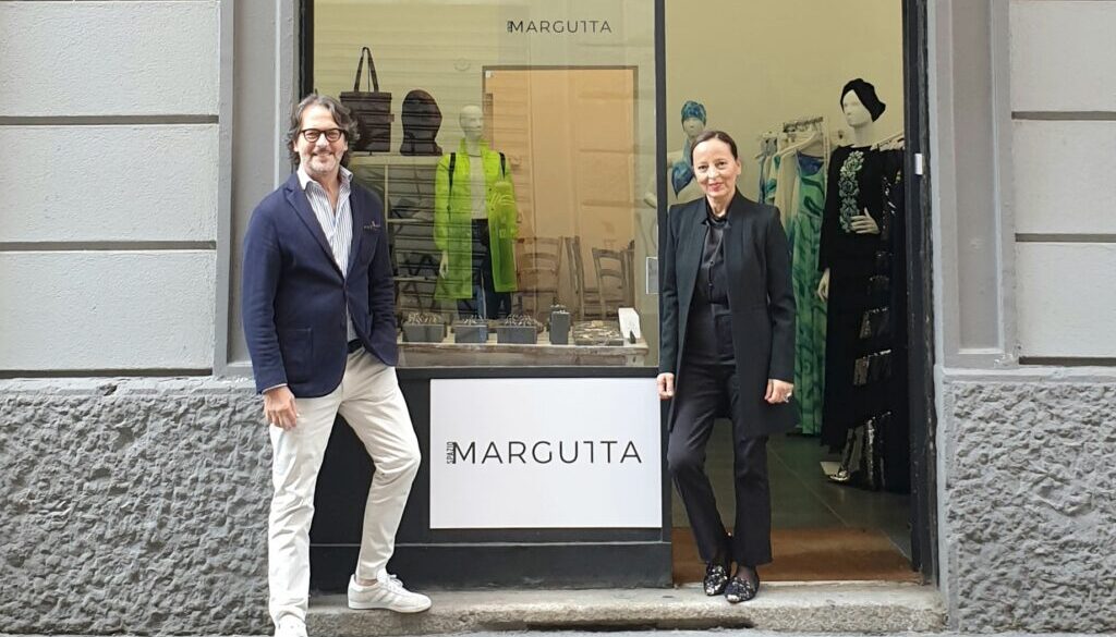 anoniofalanga e grazia marino davanti a spazio margutta