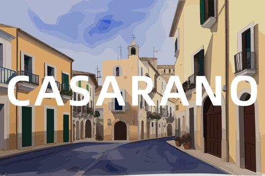 Veduta della cittadina di Casarano