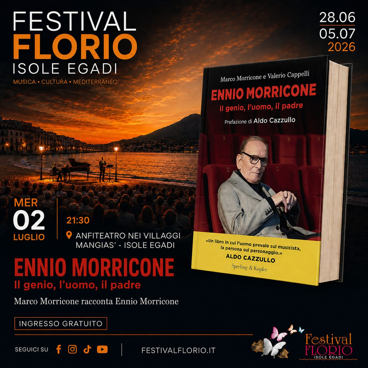 una serata per ricordare Ennio Morricone e i De Filippo