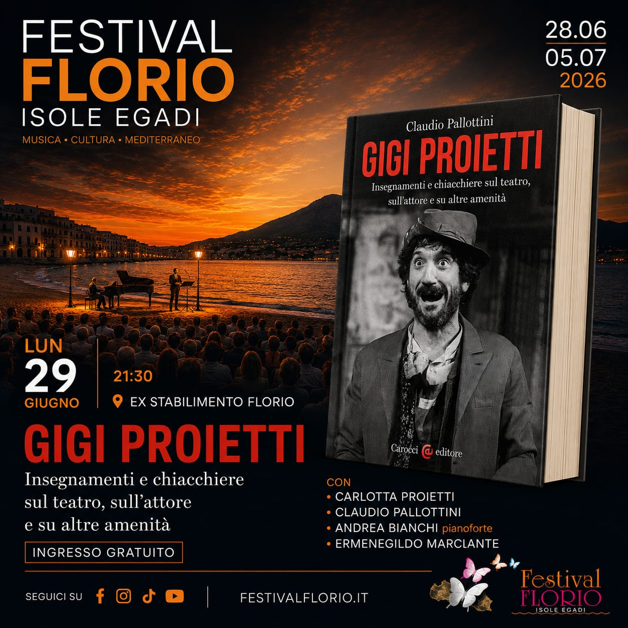 OMAGGIO DELLA FIGLIA AL GRANDE ATTORE GIGI PROIETTI