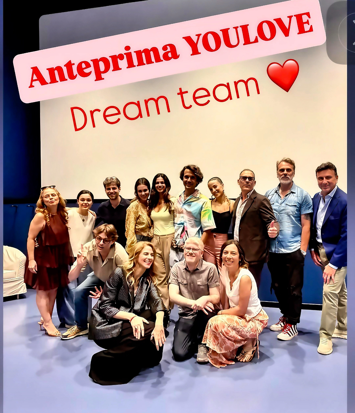 Ianet De Nardis e il cast