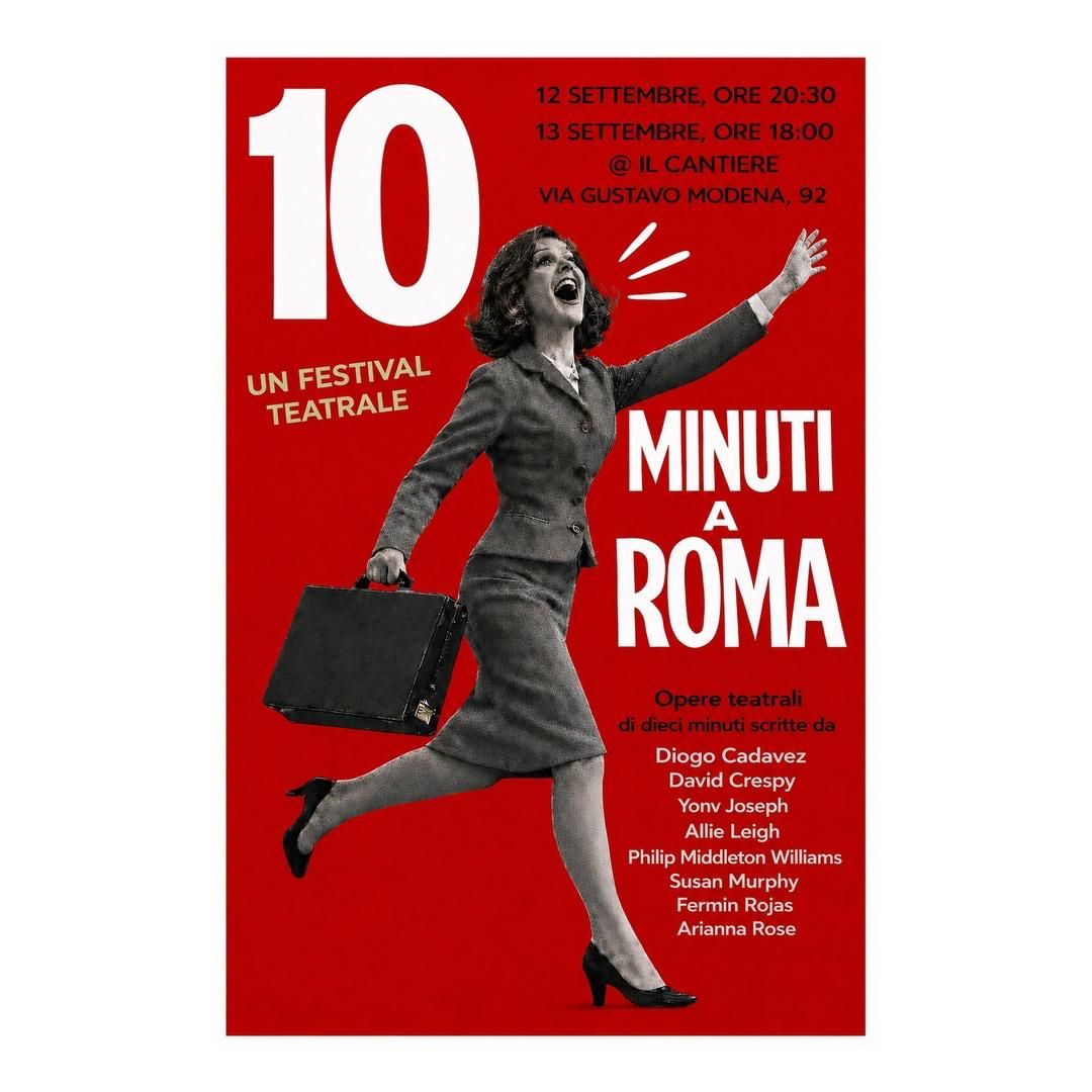 Locandina del festival di teatro 10minuti a Roma