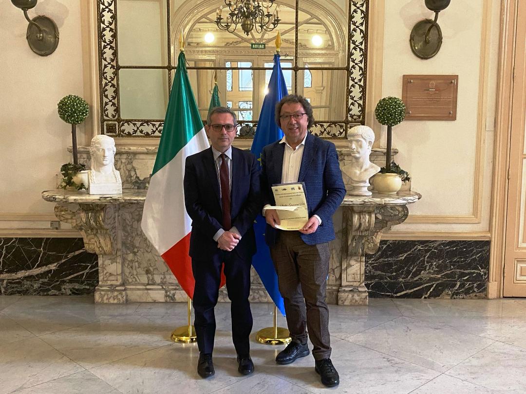 MISFF in Spagna Marcello Zeppi e console italiano in Spagna