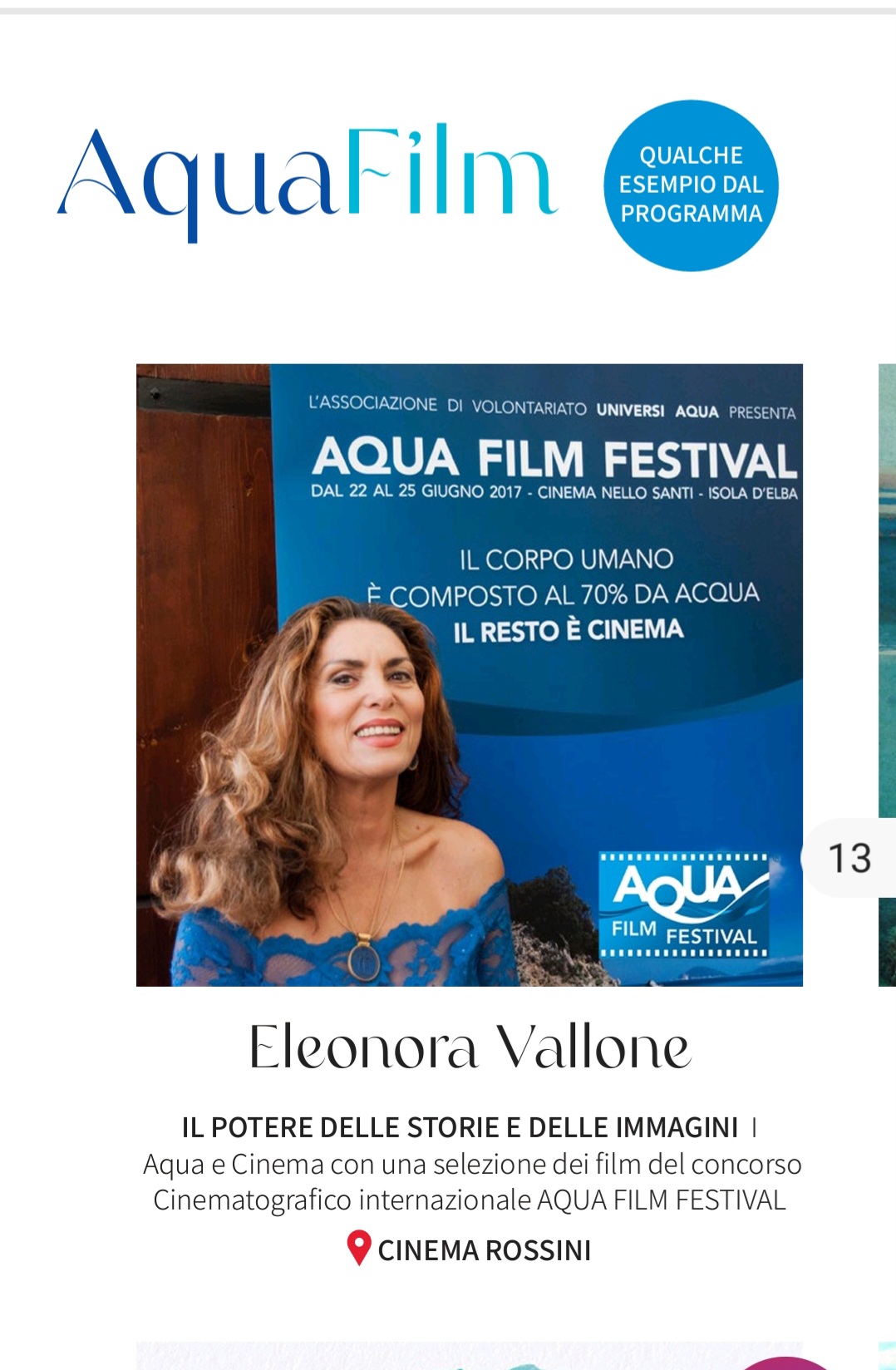 Manifesto 3 Eleonora al cinema Rossini 