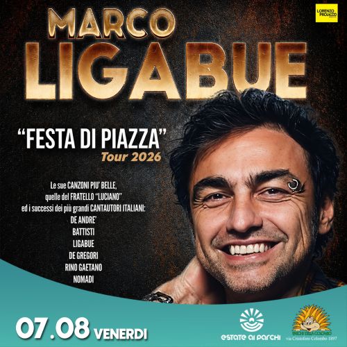 Marco Ligabue 7 Agosto 2026