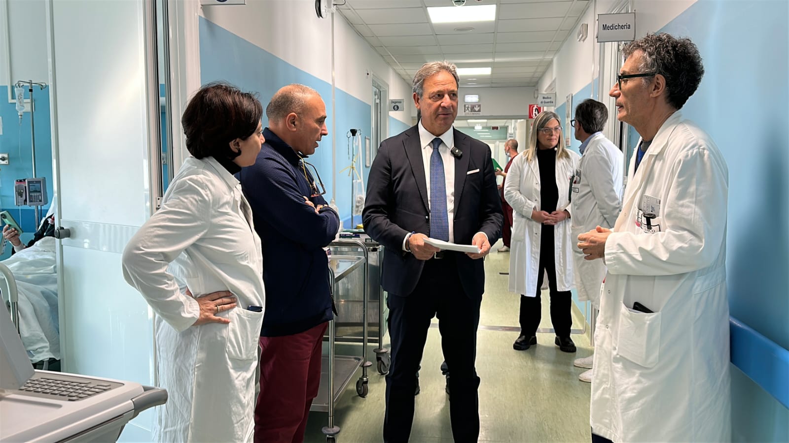 Paolo in visita allospedale