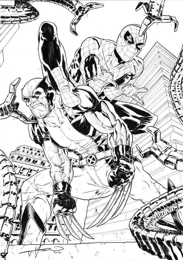 ROMICS Giovanni Timpano Spiderman wolverine
