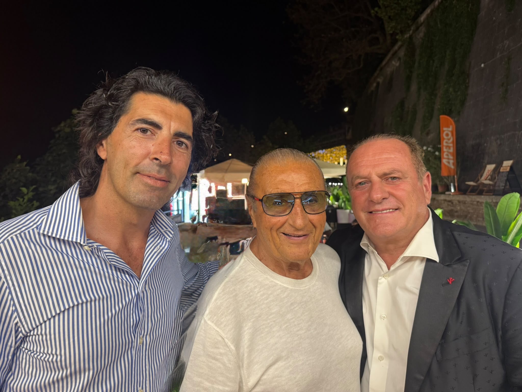 Tony Renis con Vicedomini e Pacifici