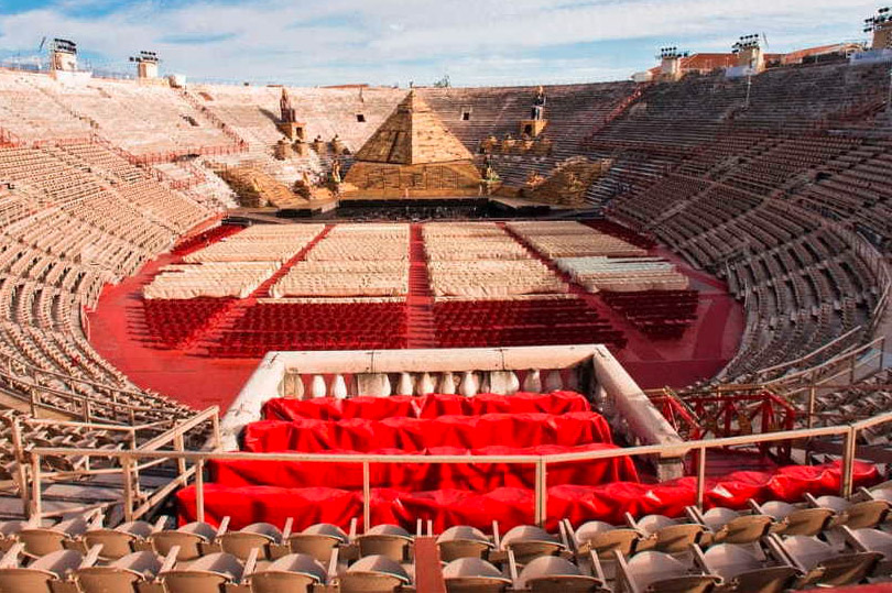 un immagine dell'arena di Verona