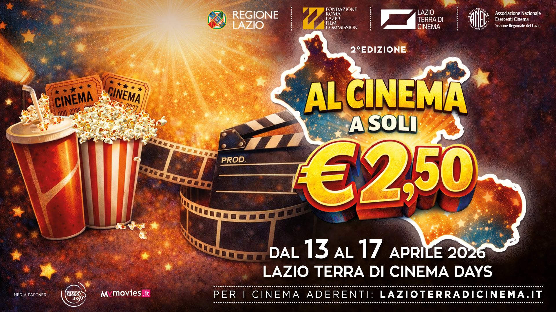 cinema a due euro e 50 centesimi