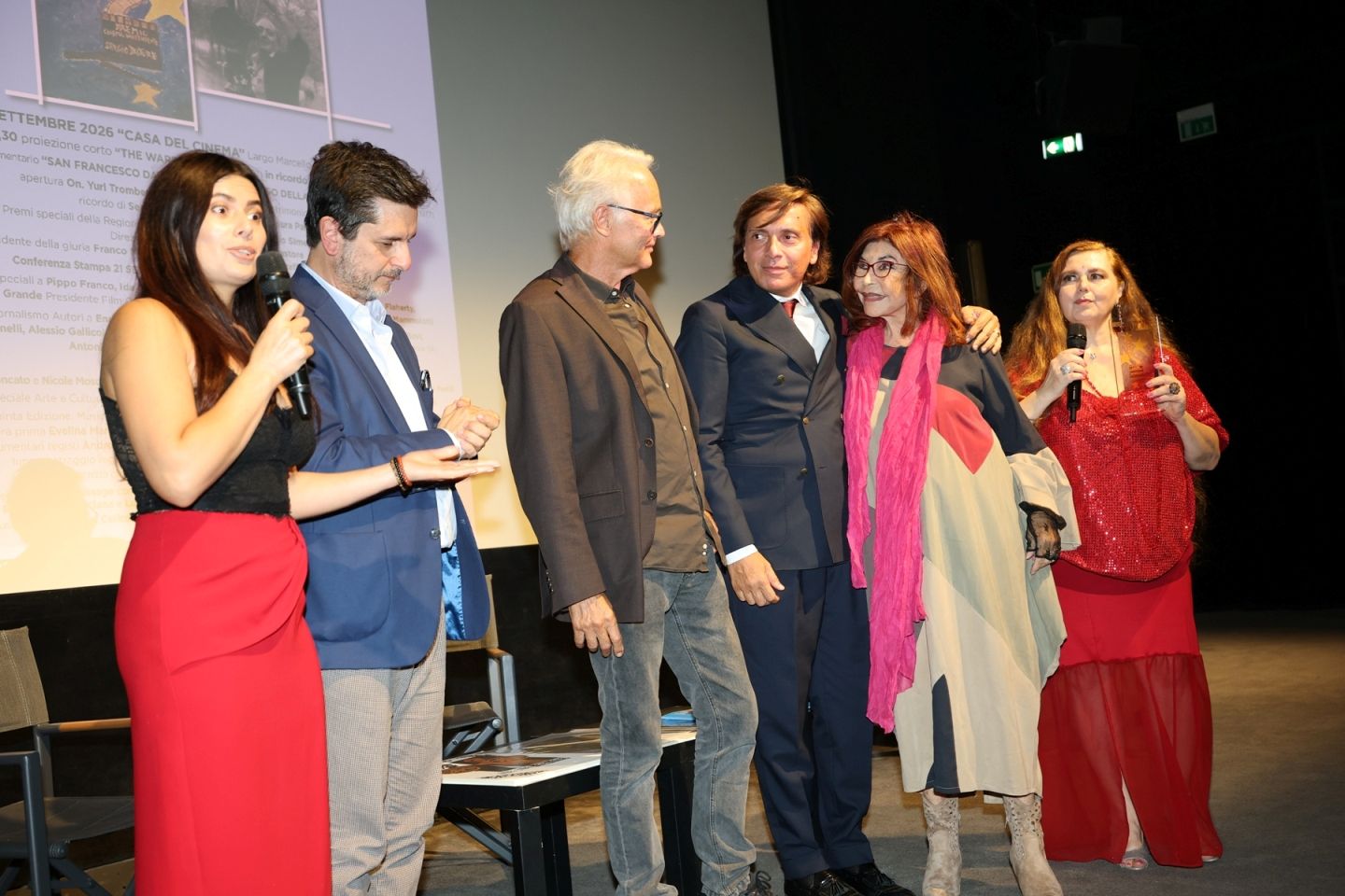 Anton Giulio grande con il regista Gianfranco Lazotti