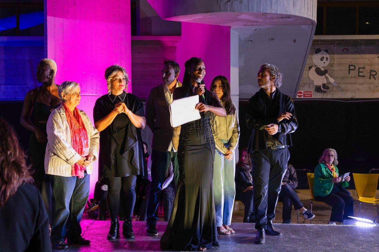 da dx Alessio Patalocco Damienne Etienn Maria Rosa Borsetti e Marina Bertucci