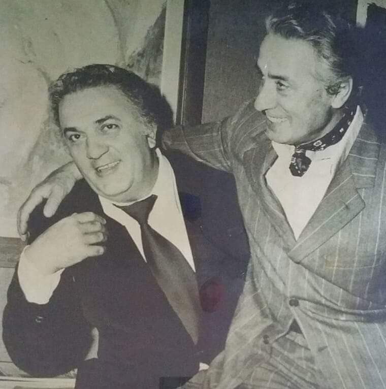 fellini con il padre di Antonello