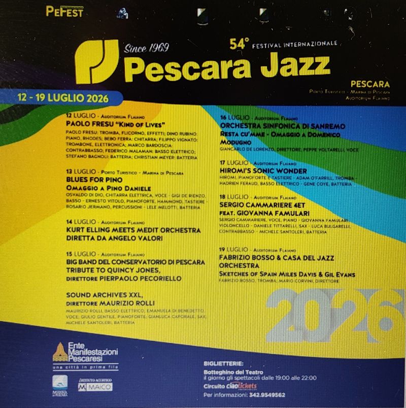festival jazz pescara programma
