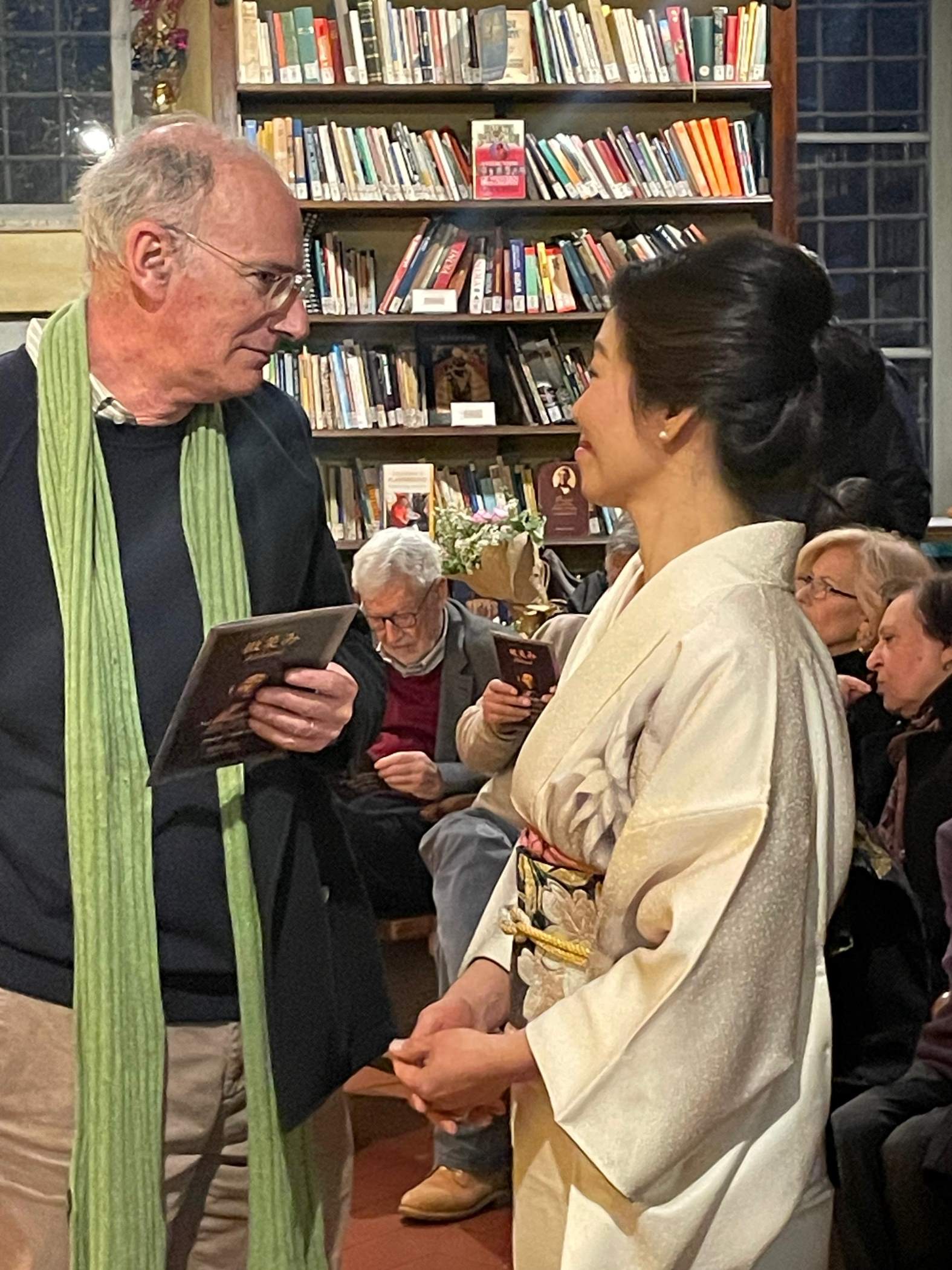 Michi Taguchi con il maestro Federico Pirani