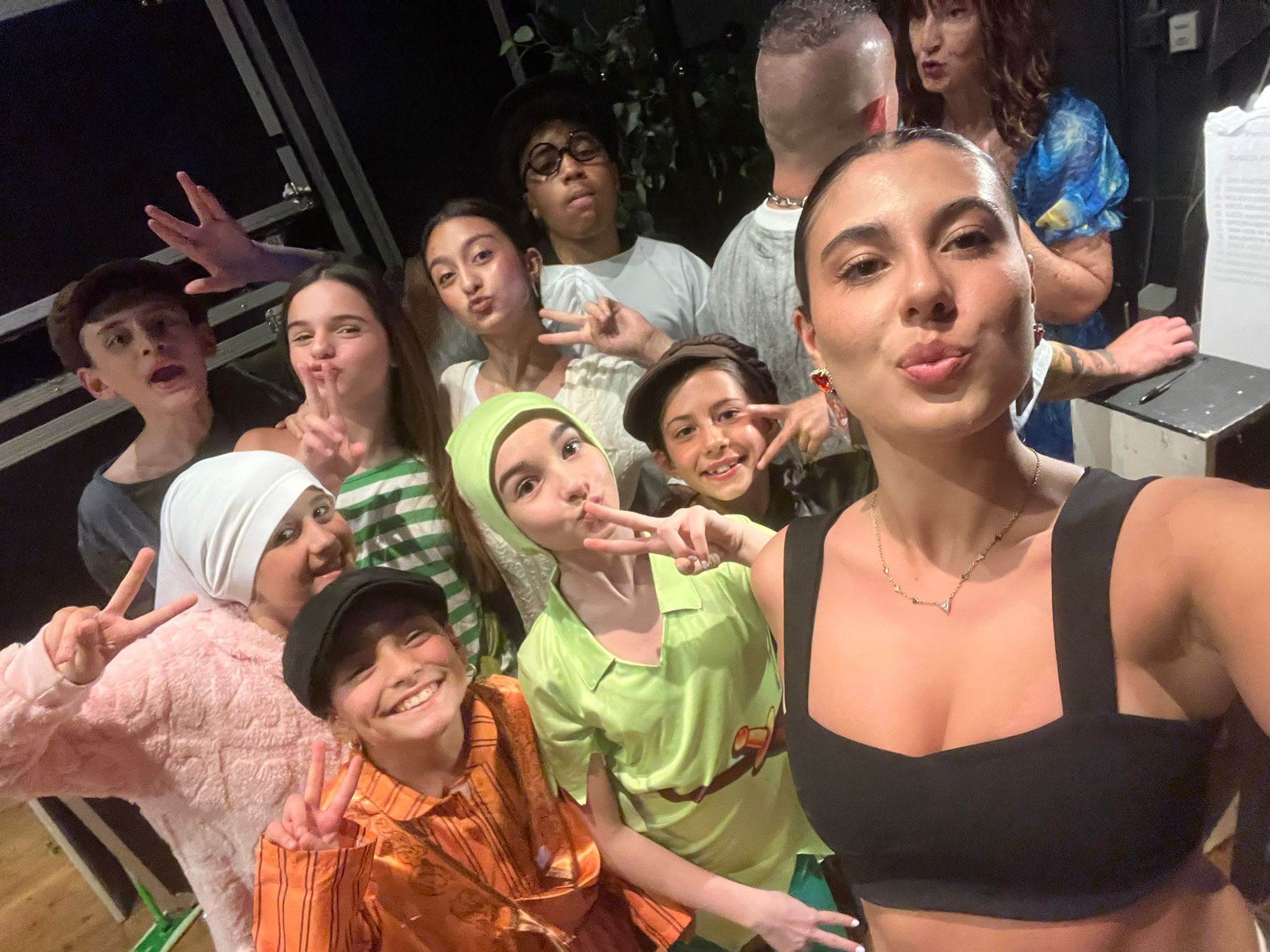Un selfie dietro le quinte