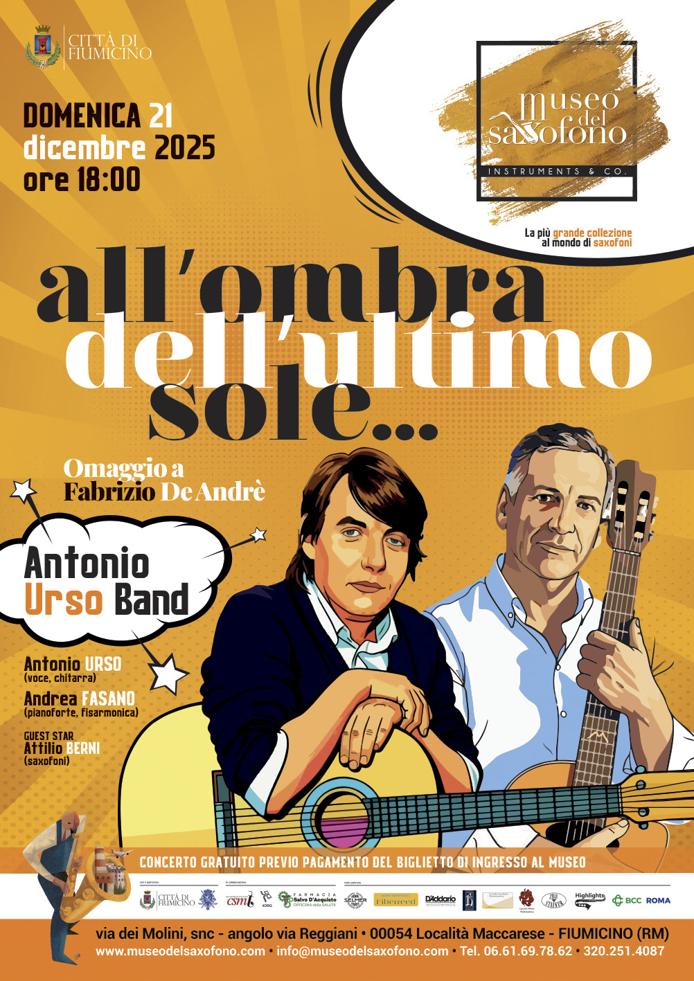 allombra dellultimo sole oma ggio a De Andrè