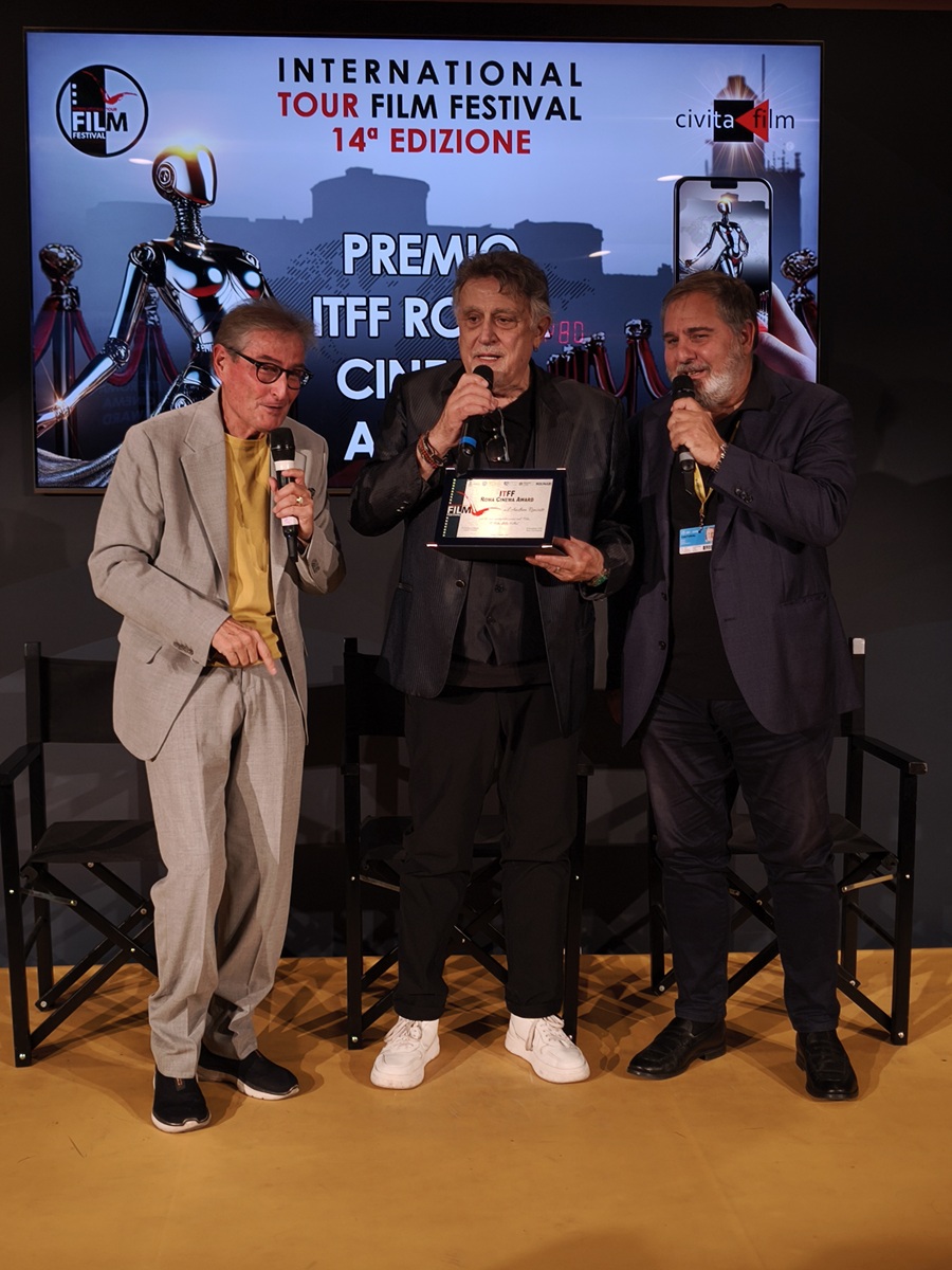 da sx il Presidente ITFF Piero Pacchiarotti Andrea Roncato e il Direttore Artistico Antonio Flamini 2