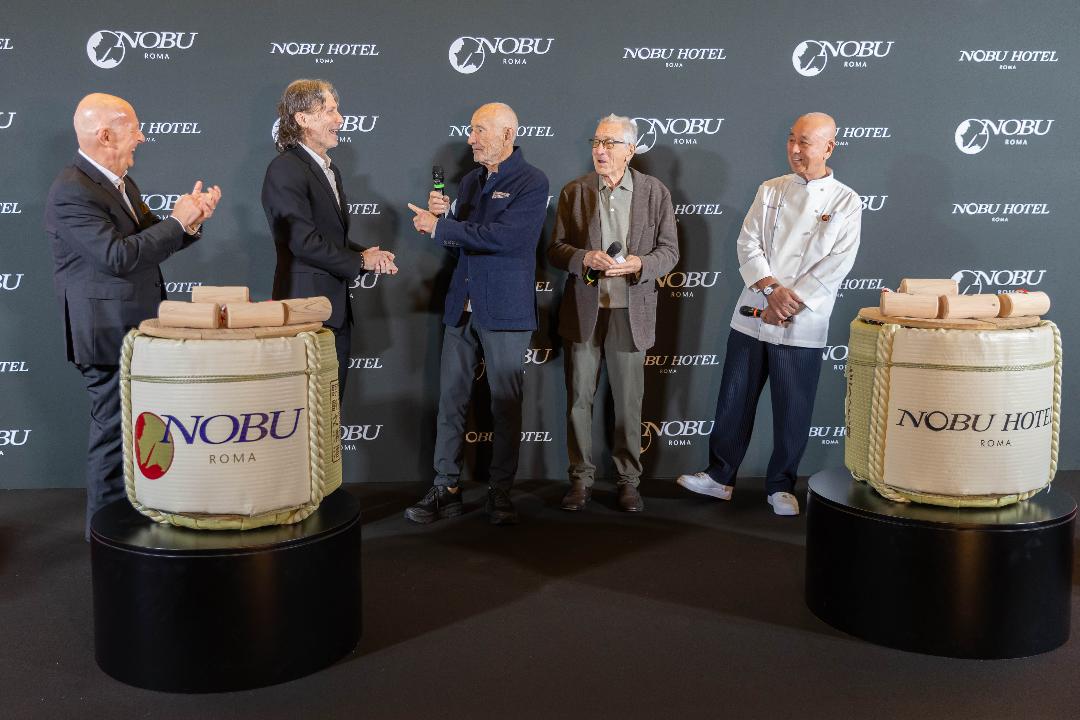 gruppo con Robert De Niro