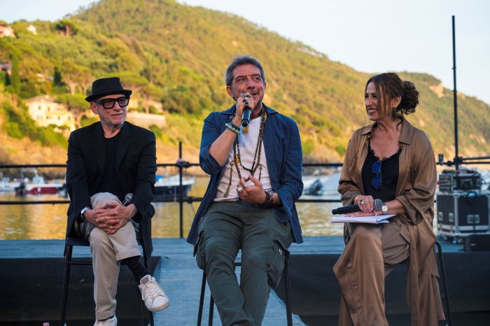 premio andersen 7Giugno sera 2 paolo ruffini duccio forzano e patrizia barsotti