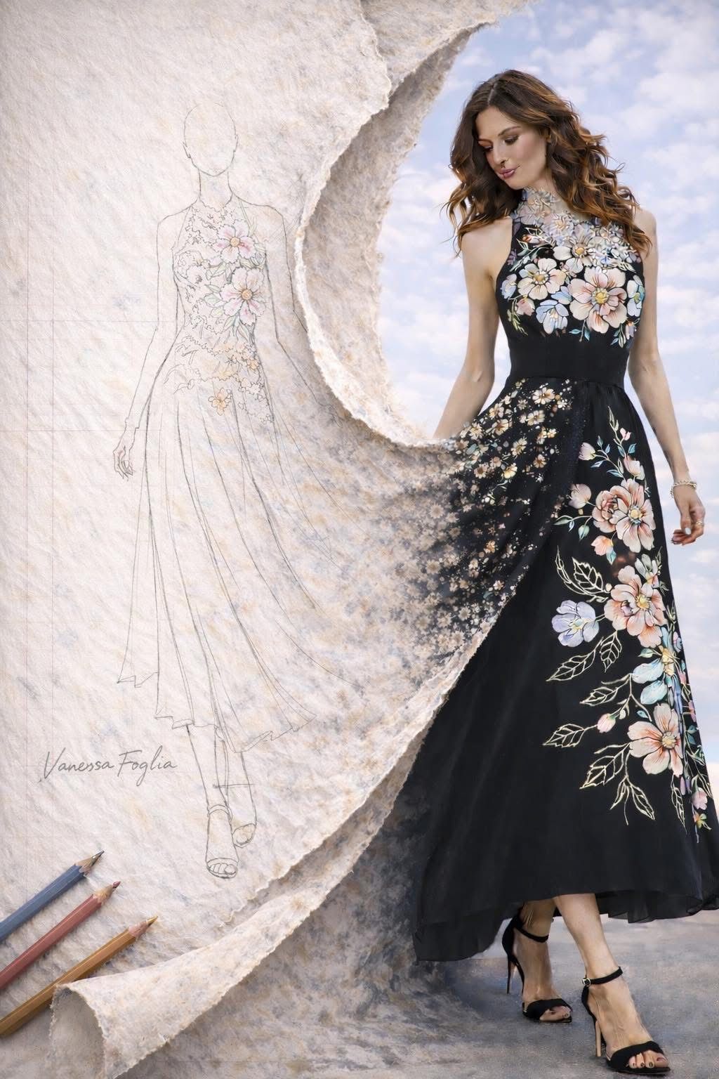 sfilata vanessa foglia 11 aprile 2026 Abito 01