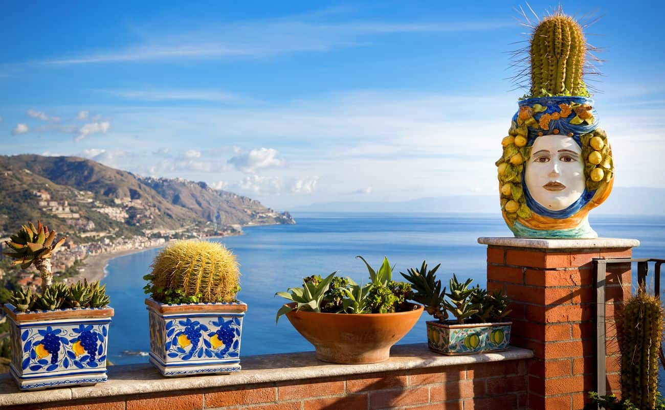 veduta con mare