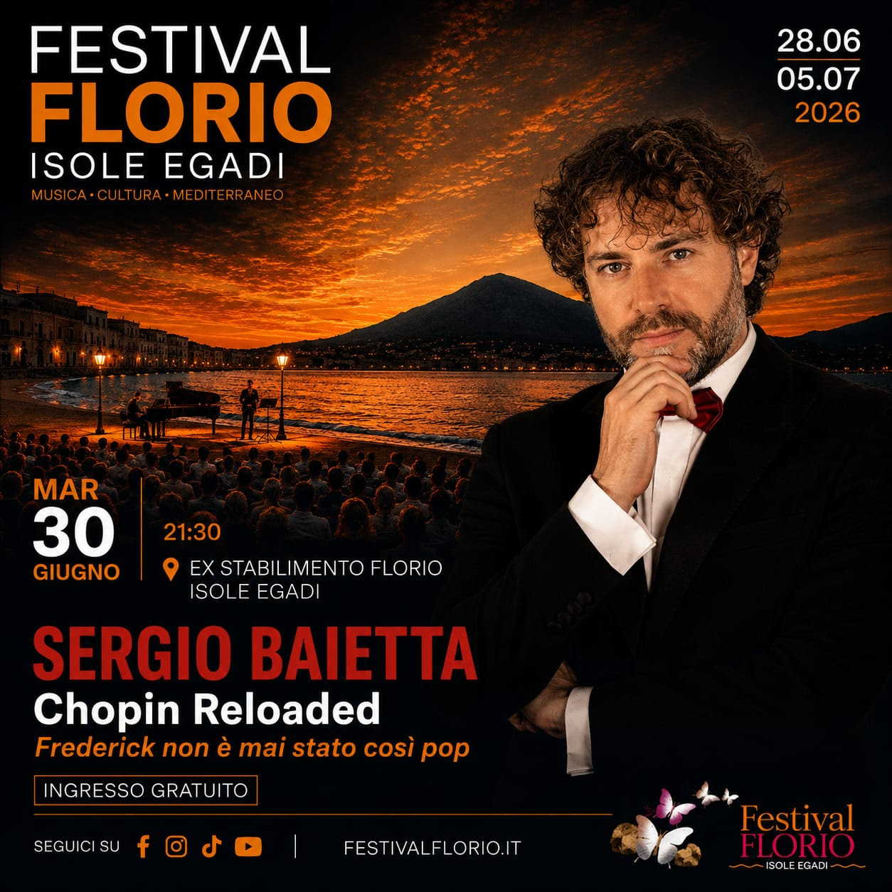 FESTIVAL FLORIO, ISOLE EGADI SERGIO BAIETTA IN CONCERTO