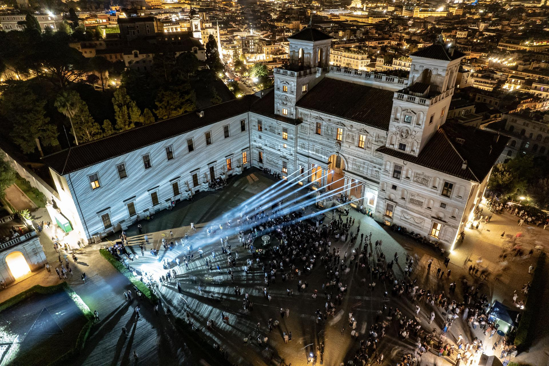 villa medici veduta aerea